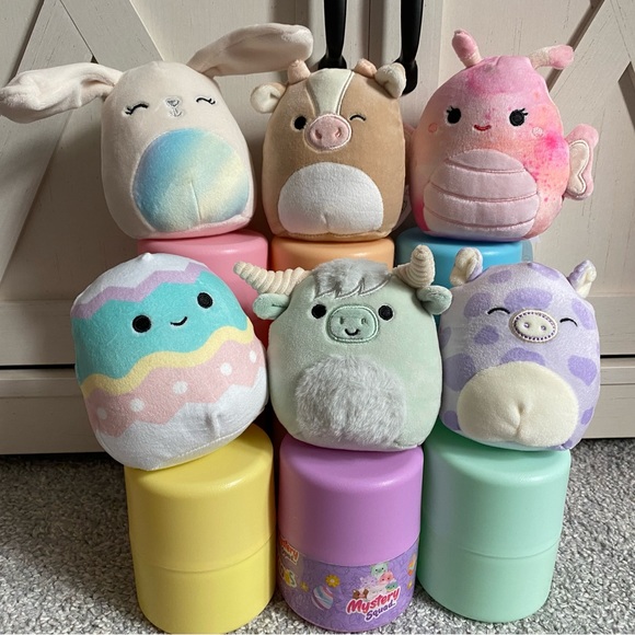 4" Easter Squishmallow Mystery Squad Set OF 6 NEW - Picture 1 of 3